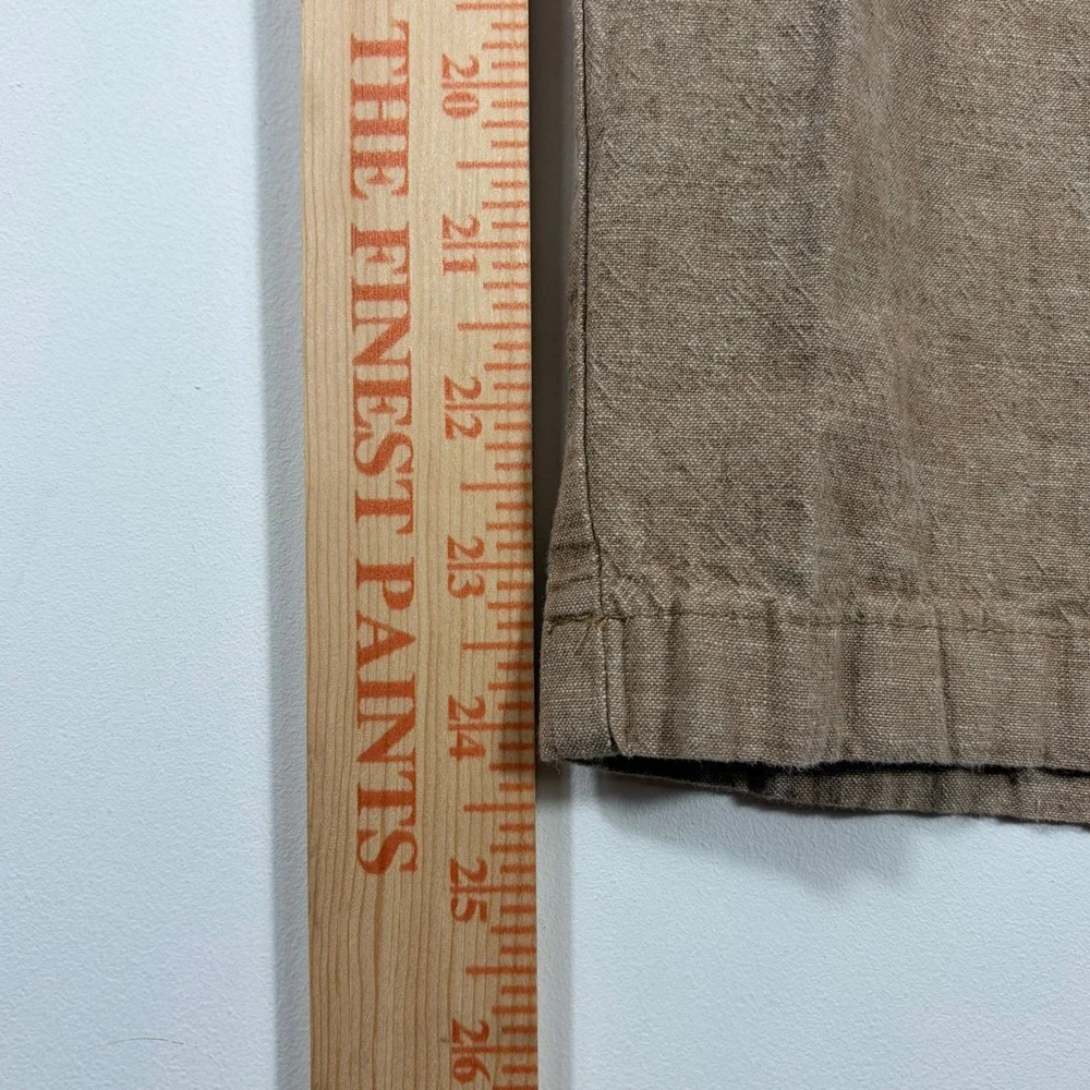 Banana Republic Pants Mens 34x24 (actual) Slim-Tapered Linen Cotton Khaki Brown